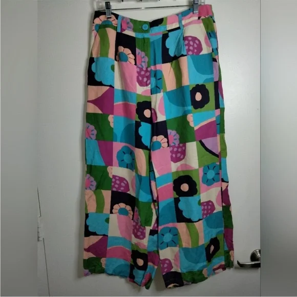 Princess Highway (Size AU14) Multicolor Patchwork Top & Bottom Matching Set - Picture 9 of 15